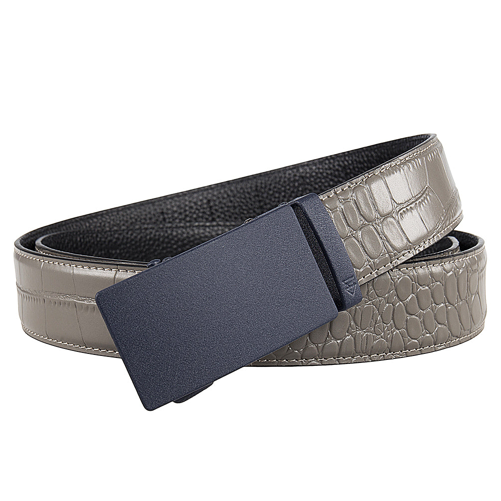 CUTTER (NAVY) + MOCK CROC PEBBLE GRAIN LEATHER