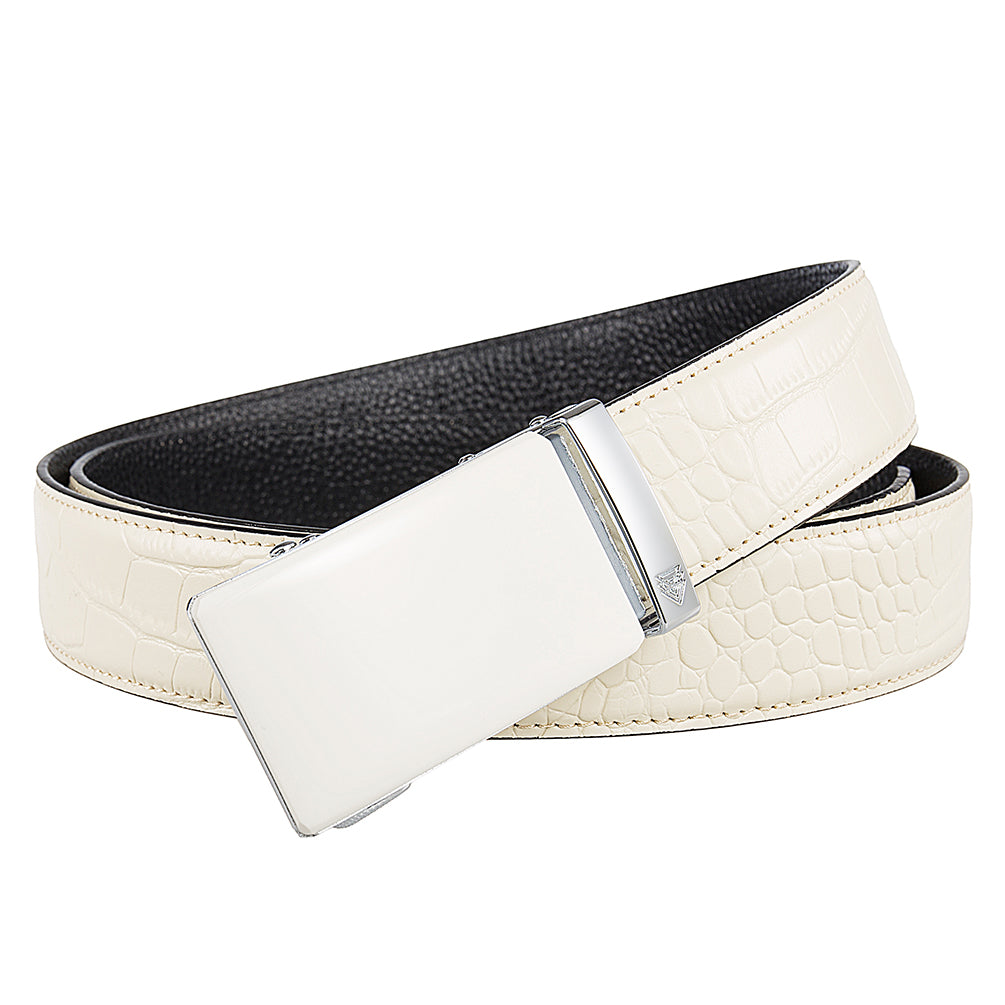 GHOST + MOCK CROC PEBBLE GRAIN LEATHER