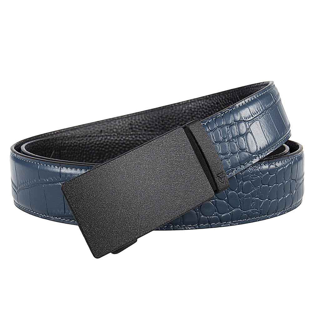 CUTTER (BLACK) + MOCK CROC PEBBLE GRAIN LEATHER