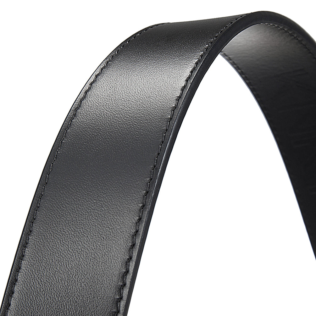 MATTE BLACK ITALIAN FULL-GRAIN LEATHER