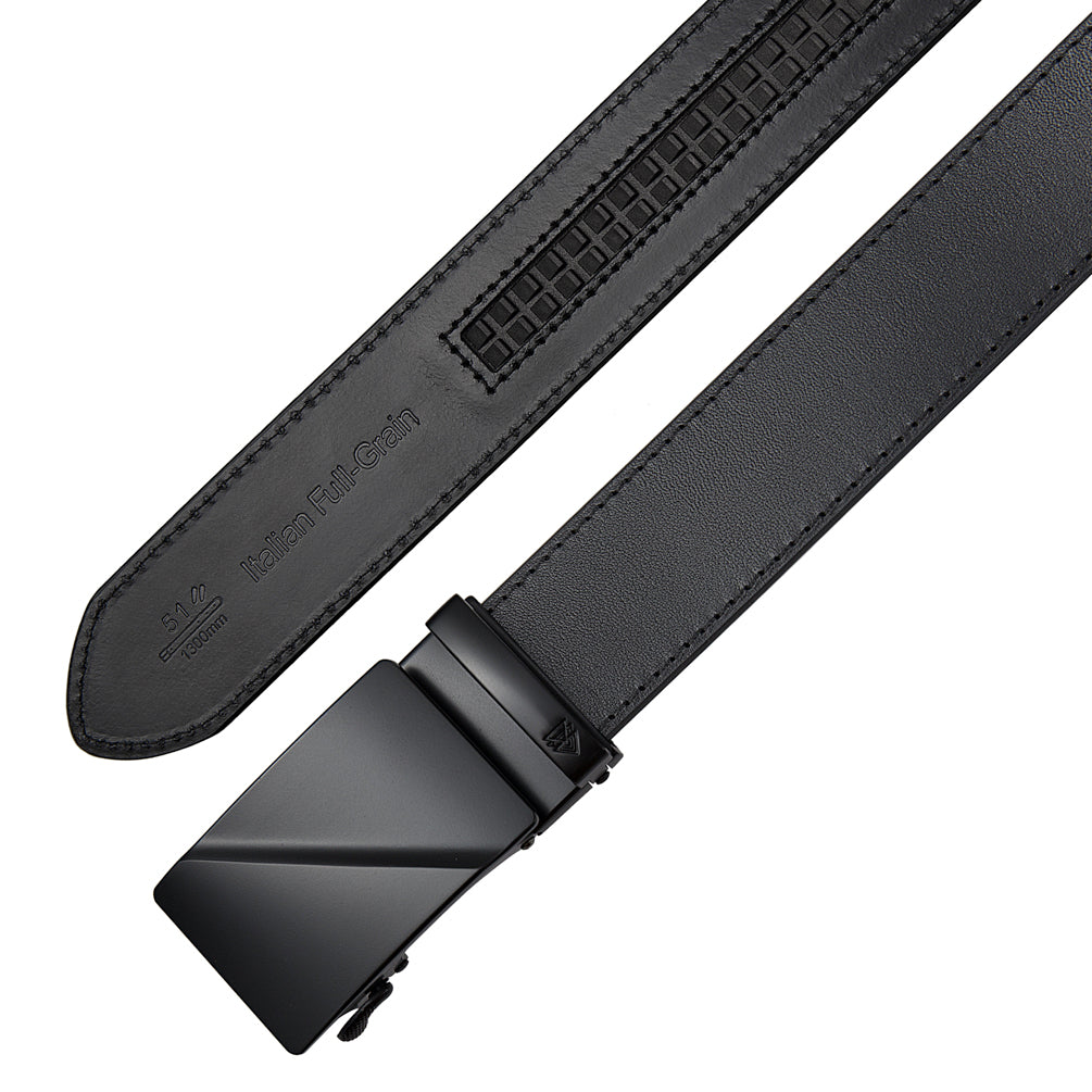 RIDGE (BLACK) + ITALIAN FULL-GRAIN LEATHER