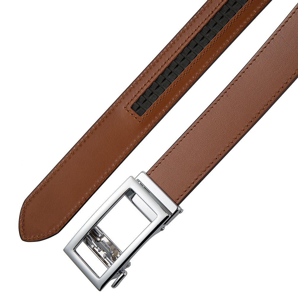 VERA (SILVER) + COGNAC ITALIAN FULL-GRAIN LEATHER