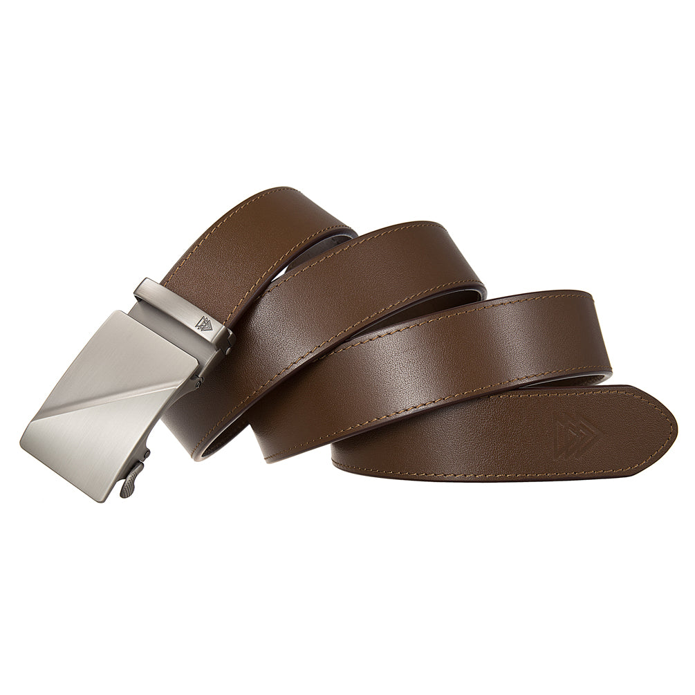 RIDGE (STEEL) + ITALIAN FULL-GRAIN LEATHER