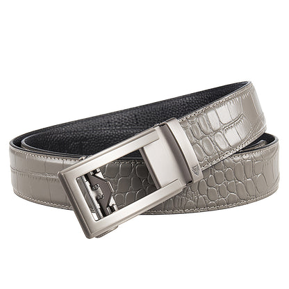 ODYSSEY (STEEL) + MOCK CROC PEBBLE GRAIN LEATHER