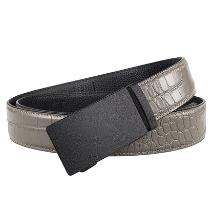 CUTTER (BLACK) + MOCK CROC PEBBLE GRAIN LEATHER