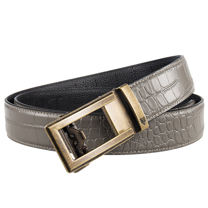 ODYSSEY (GOLD) + MOCK CROC PEBBLE GRAIN LEATHER
