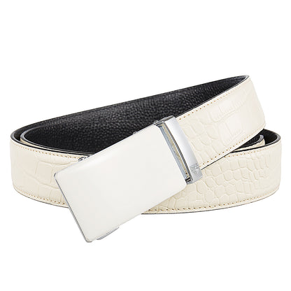GHOST + MOCK CROC PEBBLE GRAIN LEATHER