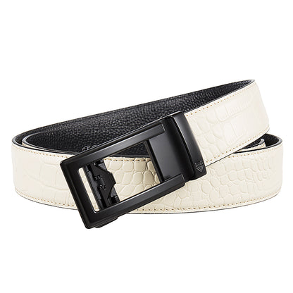 ODYSSEY (BLACK) + MOCK CROC PEBBLE GRAIN LEATHER