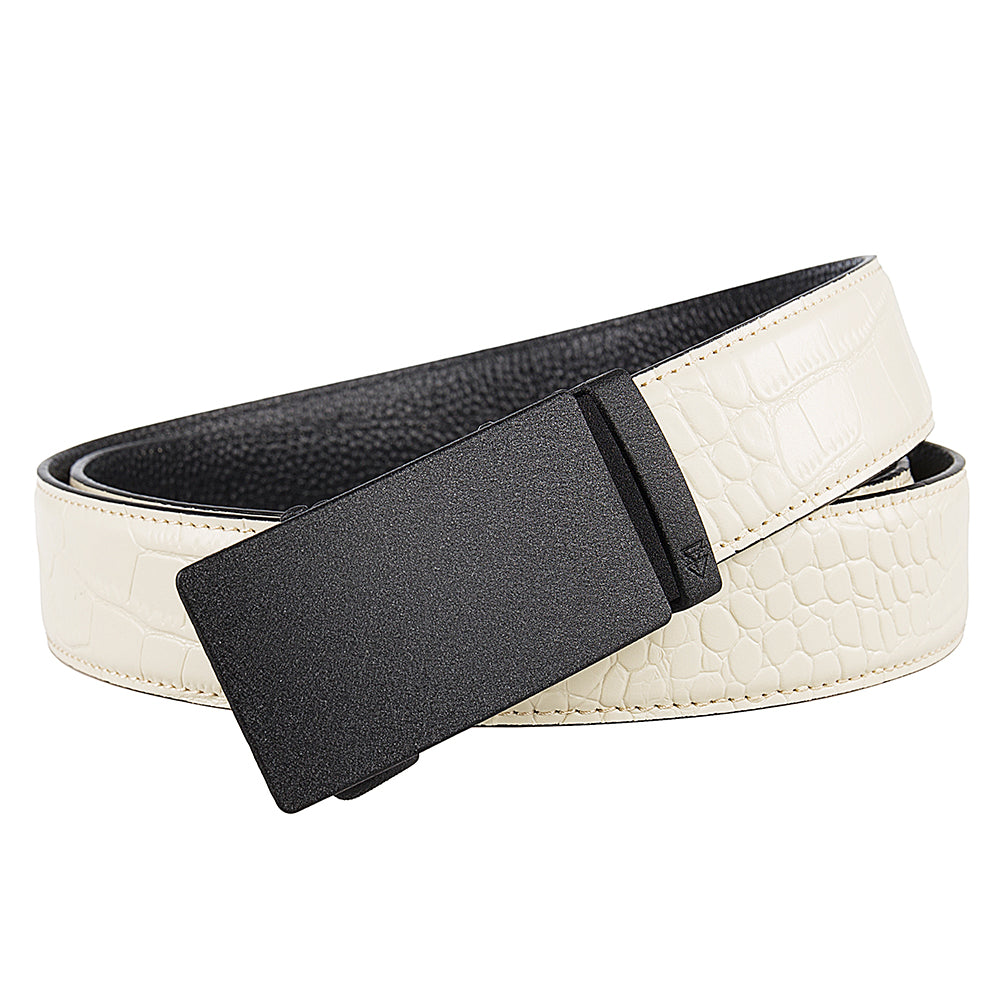CUTTER (BLACK) + MOCK CROC PEBBLE GRAIN LEATHER
