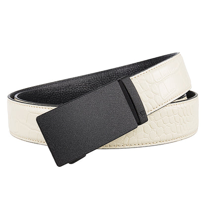 CUTTER (BLACK) + MOCK CROC PEBBLE GRAIN LEATHER