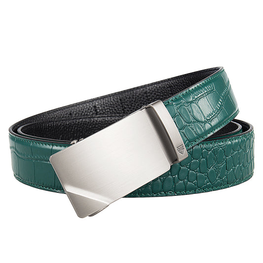 HUNTER + MOCK CROC PEBBLE GRAIN LEATHER