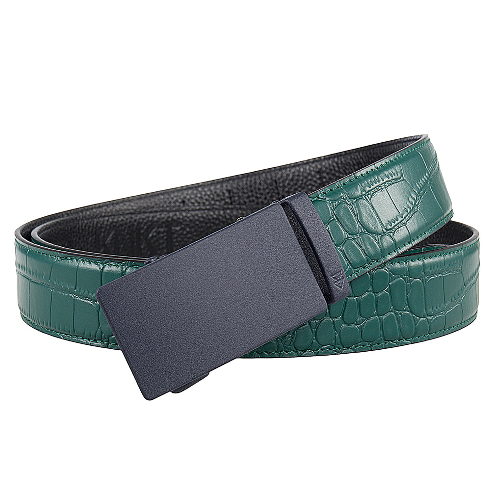 CUTTER (NAVY) + MOCK CROC PEBBLE GRAIN LEATHER