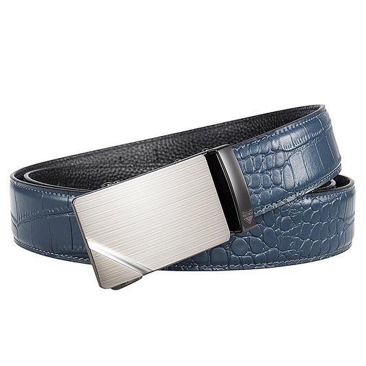 PLAYER + MOCK CROC PEBBLE GRAIN LEATHER