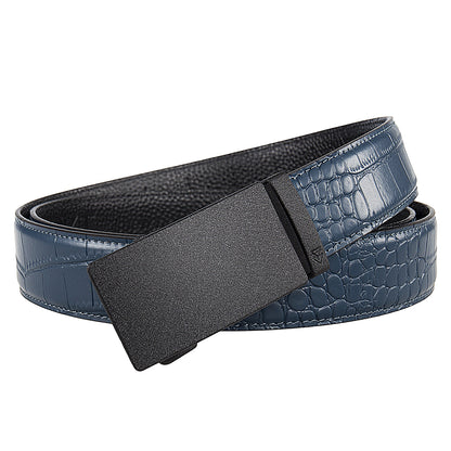 CUTTER (BLACK) + MOCK CROC PEBBLE GRAIN LEATHER