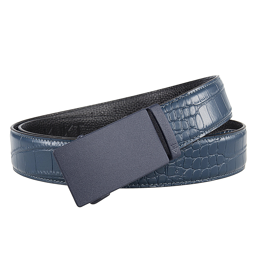 CUTTER (NAVY) + MOCK CROC PEBBLE GRAIN LEATHER