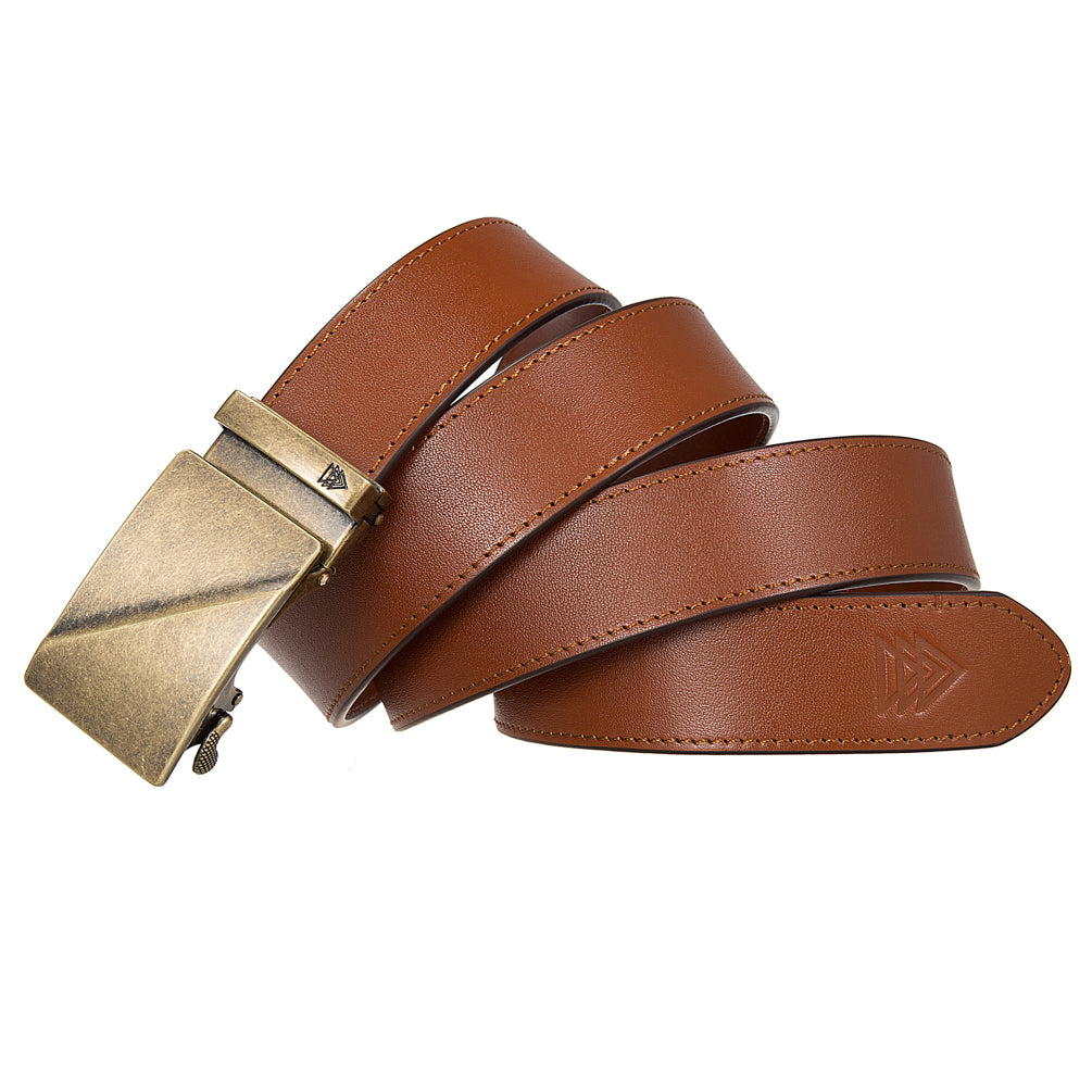 RIDGE (GOLD) + ITALIAN FULL-GRAIN LEATHER