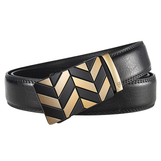 GOLD CHEVRON + STANDARD LEATHER