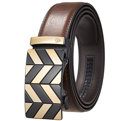 GOLD CHEVRON + STANDARD LEATHER