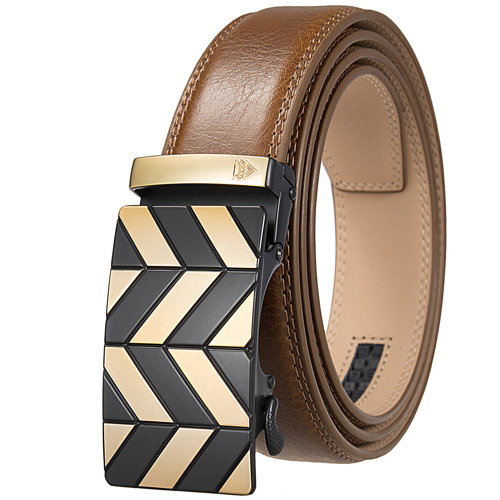 GOLD CHEVRON + STANDARD LEATHER