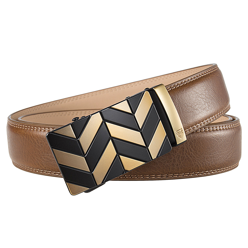 GOLD CHEVRON + STANDARD LEATHER