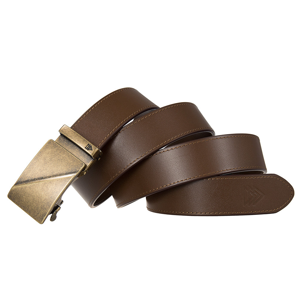 RIDGE (GOLD) + ITALIAN FULL-GRAIN LEATHER